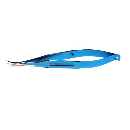 Corneal Scissors HJ4003T | Curved Sharp Tips Titanium Ophthalmic Scissors