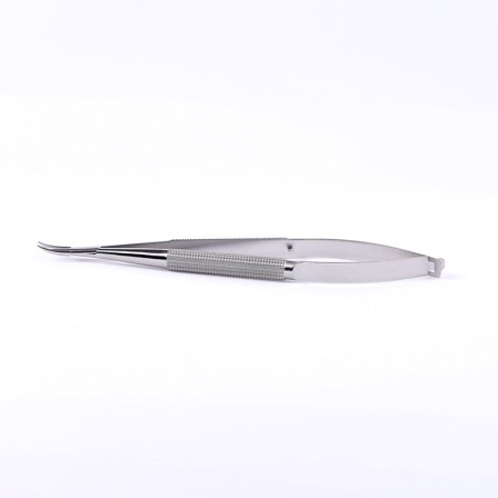 Microsurgical Ophthalmic Needle Holder 5003S – American Style | Curved Stainless Steel
