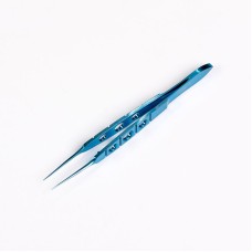 Ophthalmic Capsulorhexis Forceps HJ3203T | 12mm Curved Tip, 107mm, Titanium Alloy